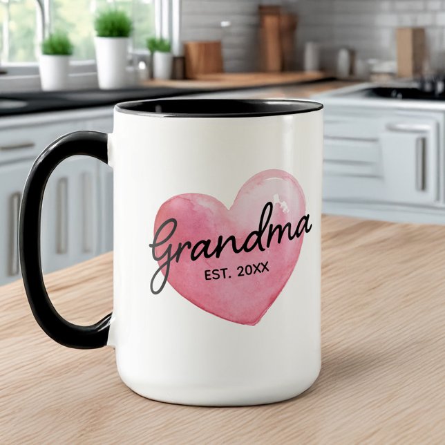 Taza Abuela revela el corazón de la fecha establecida (Subido por el creador)