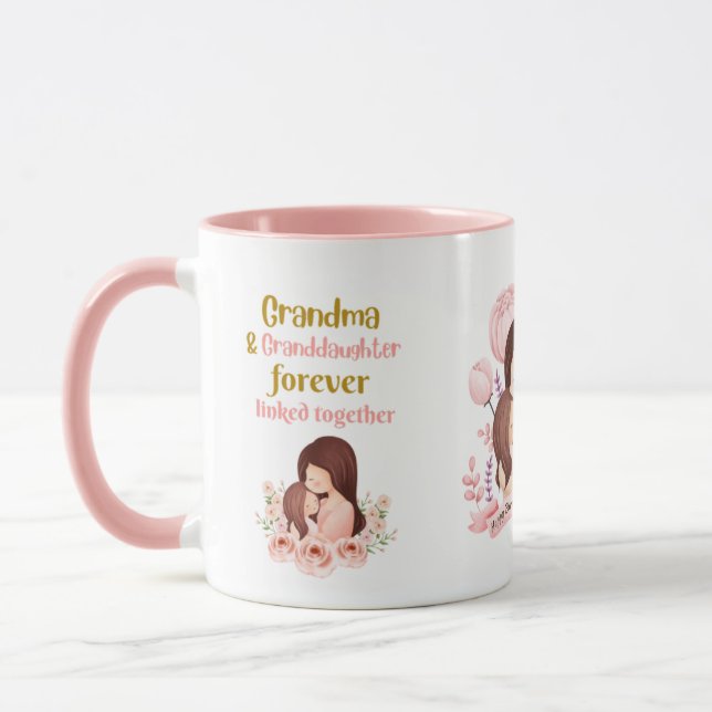 Taza Abuela y nieta para siempre vinculadas (Izquierda)