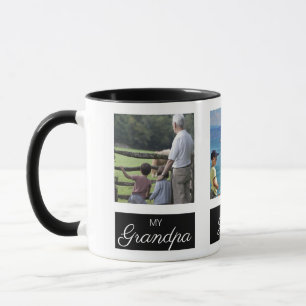 Taza Abuelo de foto cuadrada personalizado