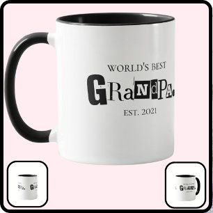 Taza Abuelo del Mundo Mejor Est Diversión Diciendo Blan