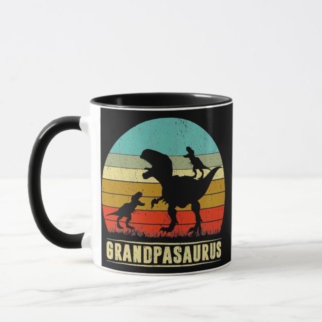 Taza Abuelo Dinosaurio Abuelo Abuelo 2 Dos Hijos (Izquierda)