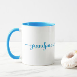 Taza Abuelo fundado | Dos tonos azules y blancos