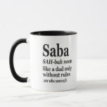 Taza Abuelo hebreo saba definición judía Hanukkah Gif<br><div class="desc">Saba Funny Hanukkah Deinition Shirt</div>