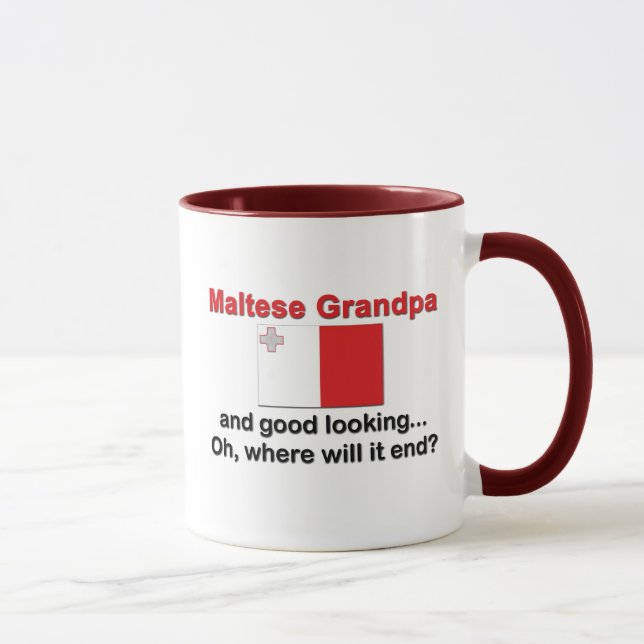 Taza Abuelo maltés apuesto (Derecha)