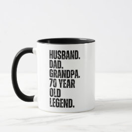 Taza Abuelo Papá Esposo Divertido De 70 Años