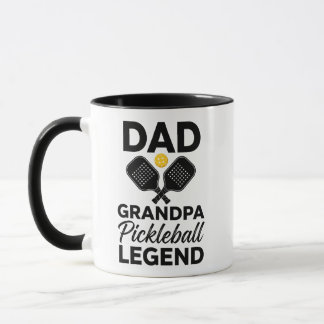 Taza Abuelo Papá Leyenda del Pickleball Divertido