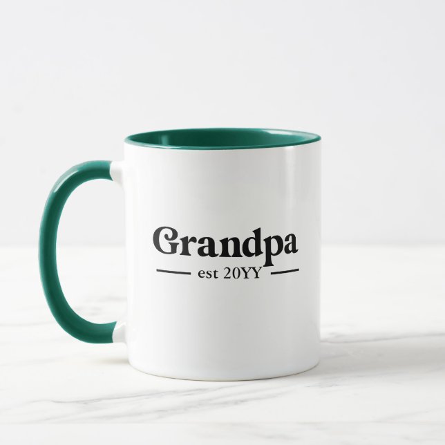 Taza Abuelo Personalizado fundado Abuelo Mug (Izquierda)