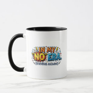 Taza Abuelos Divertidos Excluyen a Nietos de Mi Época