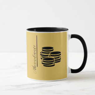 Taza Abundance Coins Gold Mug