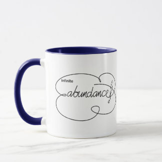 Taza ABUNDANCIA infinita - Nubes en negrita