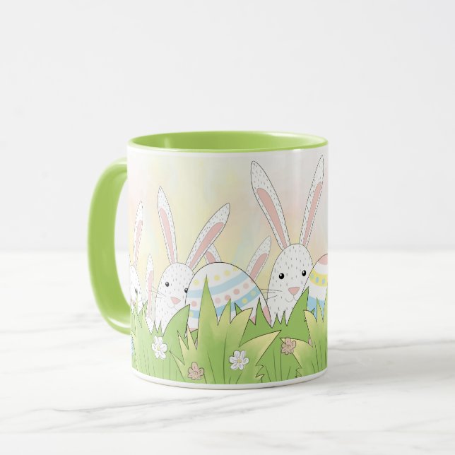 Taza Abundancia linda de Pascua y huevos (Anverso izquierdo)