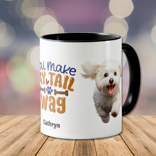 Taza Aburrido Bichon Frise Perro Me Haces La Mordaza