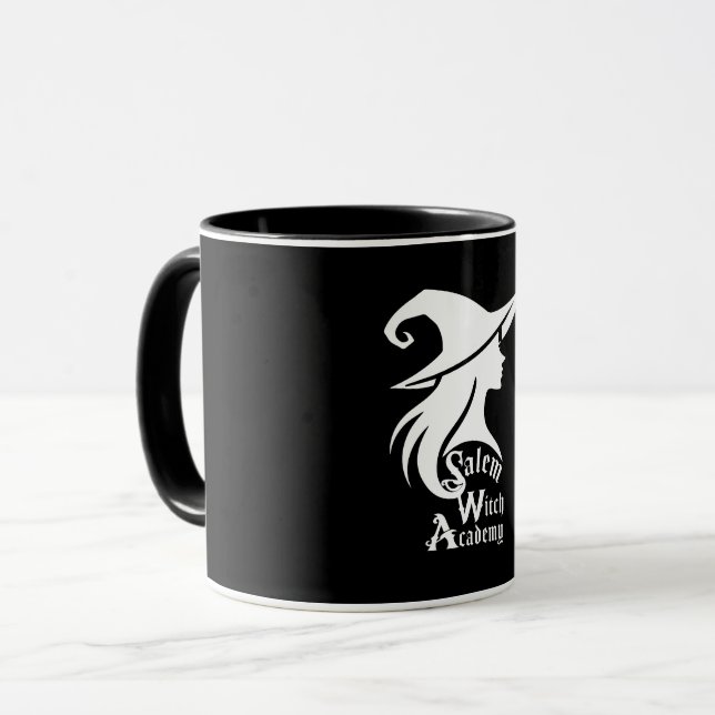 Taza Academia de Brujas de Salem Brujas Wiccan Hallowee (Anverso izquierdo)