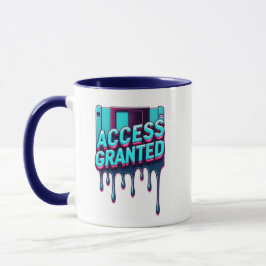 Taza Acceso Concedido | Tecnología Retro y Cibersegurid