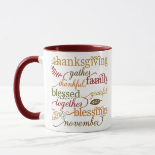 Taza Acción de Gracias Blesss Mug