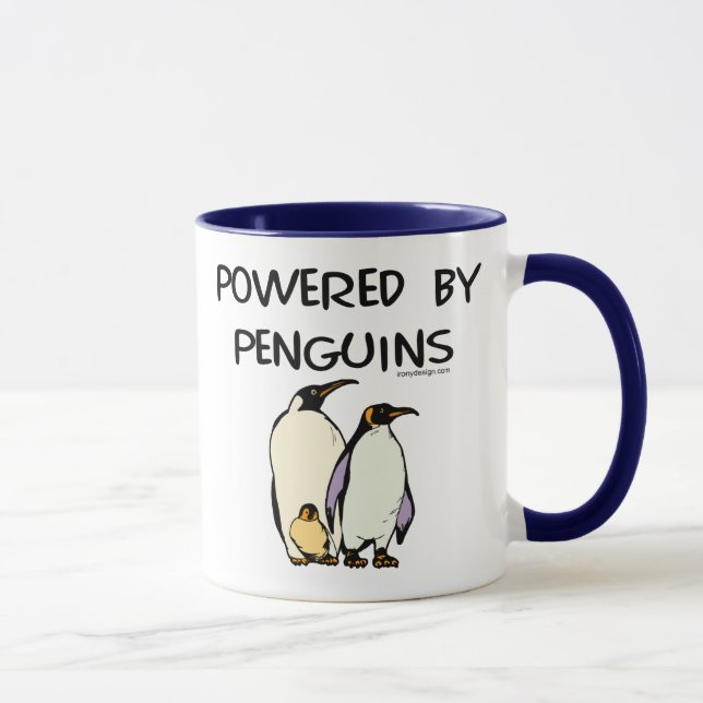 Taza Accionado por los pingüinos (Derecha)
