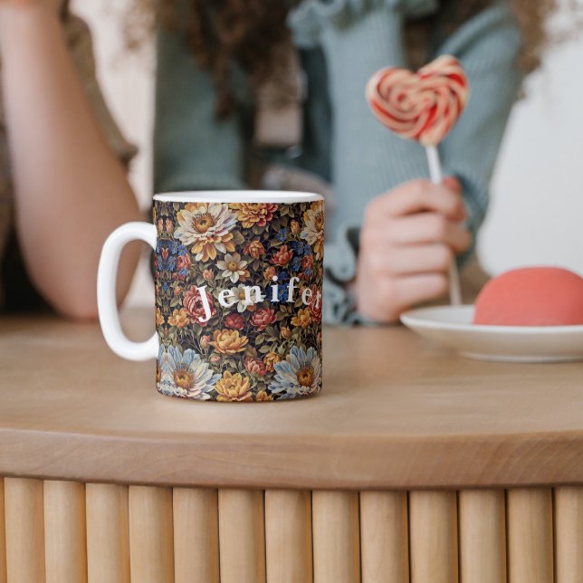 Taza Aceite Pintado Bouquet de flores silvestres Café M (Subido por el creador)