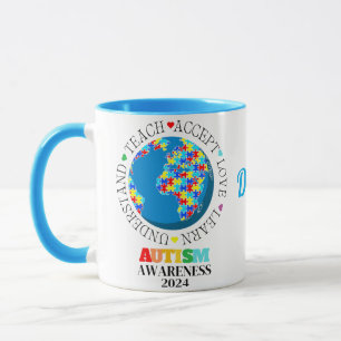 Taza Aceptación de amor para la toma de conciencia del