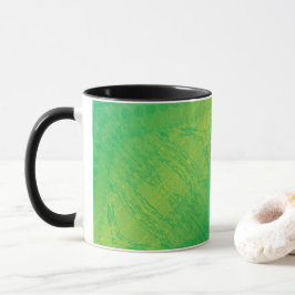 Taza Aceptación | Patrón de Shibori azul verde amarillo