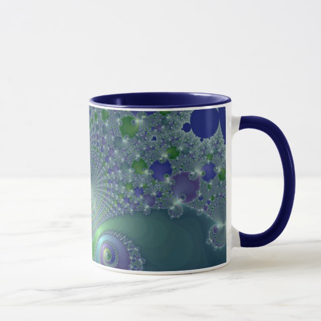 Taza Acero azul - Fractal Mug (Derecha)