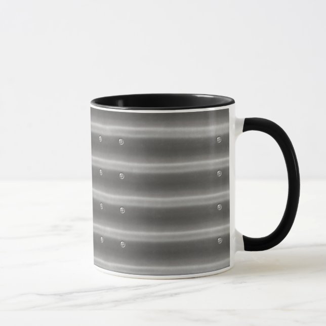 Taza Acero de efecto 3D Café Metalizado Mug (Derecha)