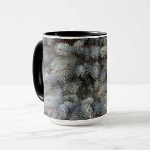 Taza Acero, gris, verde y azul de abeto elegante