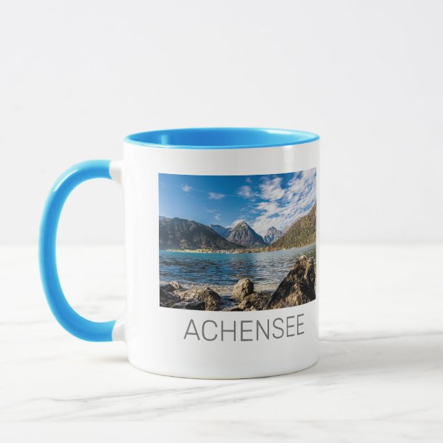 Taza Achensee Tirol Retro Austria Holiday Souvenir (Izquierda)