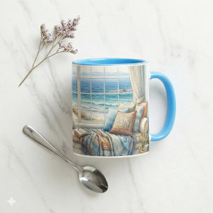 Taza Acogedor Asiento Junto a la Ventana Costera Cottag