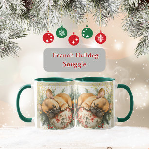Taza Acogedor Bulldog francés en un adorno