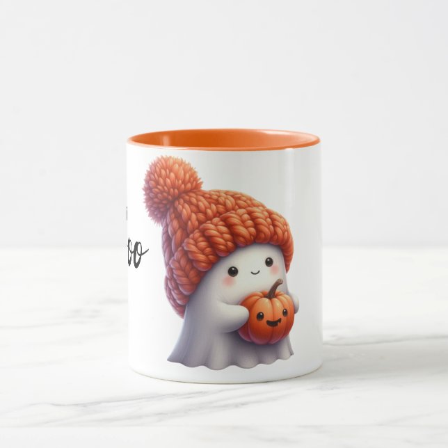 Taza Acogedor y acogedor fantasma con calabaza Gorra de (Centro)