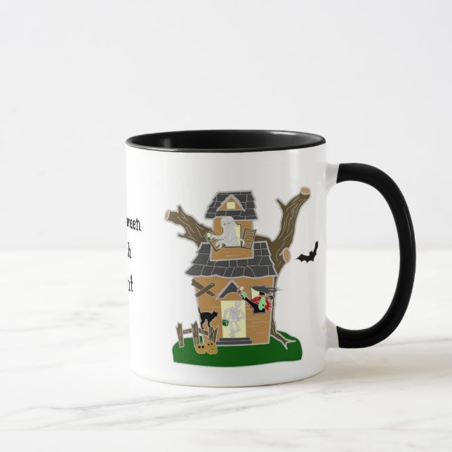 Taza Acontecimiento de Geocaching del Nosh de Halloween (Derecha)