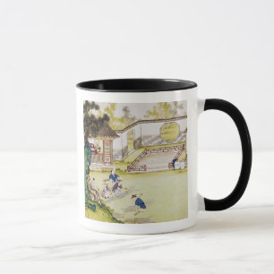 Taza Acopio del bambú para hacer el papel