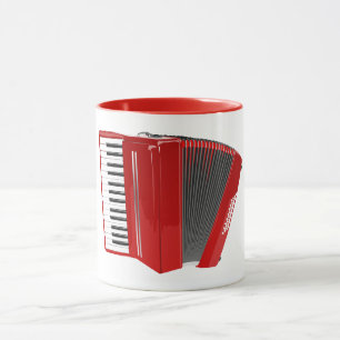 TAZA ACORDEÓN ROJO