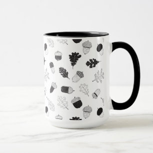 Taza Acornos y hojas