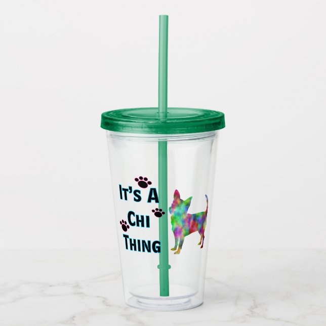 Taza Acrílica Es Cosa De Chi (Anverso)
