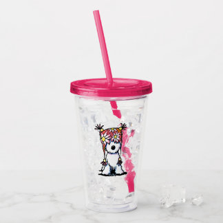 Taza Acrílica KiniArt Winter Sunshine Westie