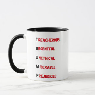 Taza Acrónimo anti Trump