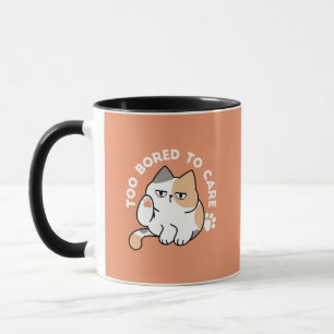 Taza Actitud de Gato Perezoso – Demasiado Aburrido para