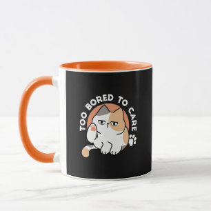 Taza Actitud de Gato Perezoso – Demasiado Aburrido para