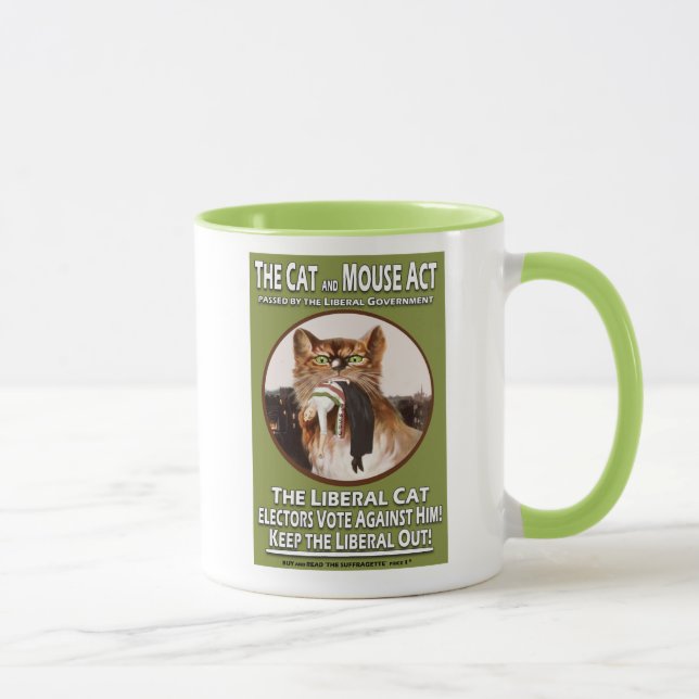 Taza Acto británico del gato y del ratón del (Derecha)