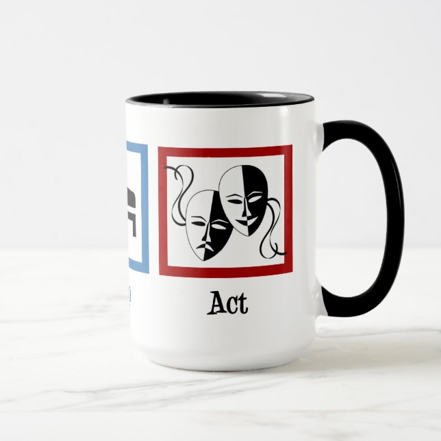 Taza Actor gracioso de Eat Sleep Act (Derecha)