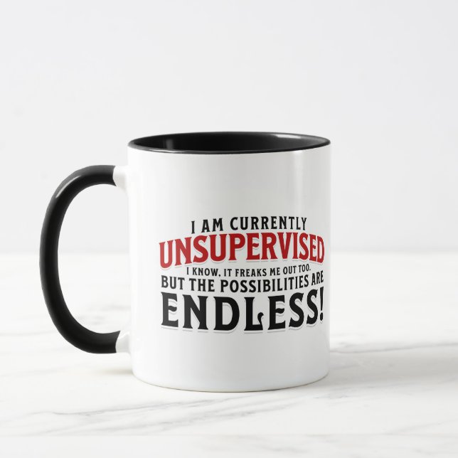 Taza Actualmente Estoy Sin Supervisión (Izquierda)