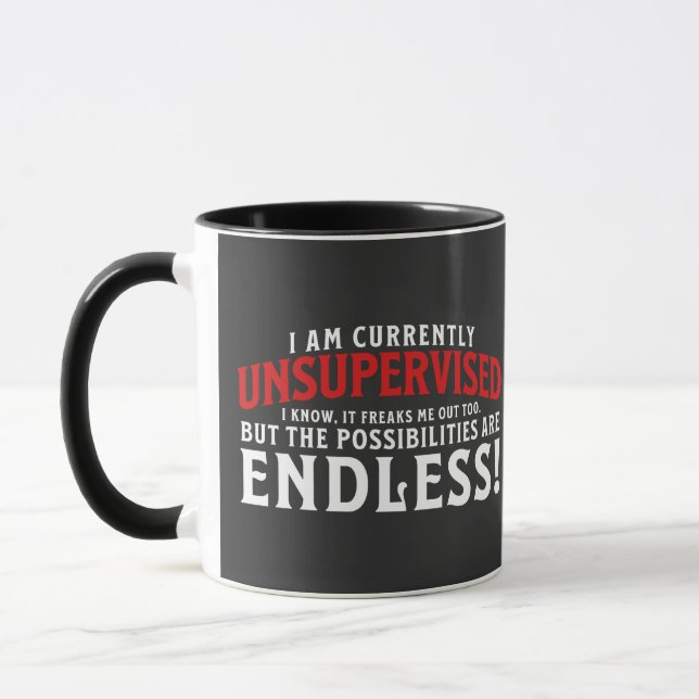 Taza Actualmente Estoy Sin Supervisión (Izquierda)