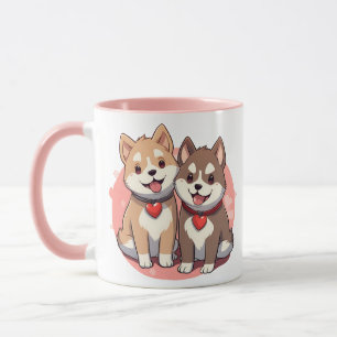 Taza Acuarela Akita