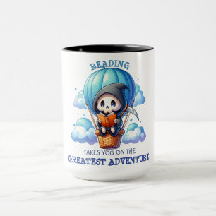 Taza Acuarela Amante de Libros Segador