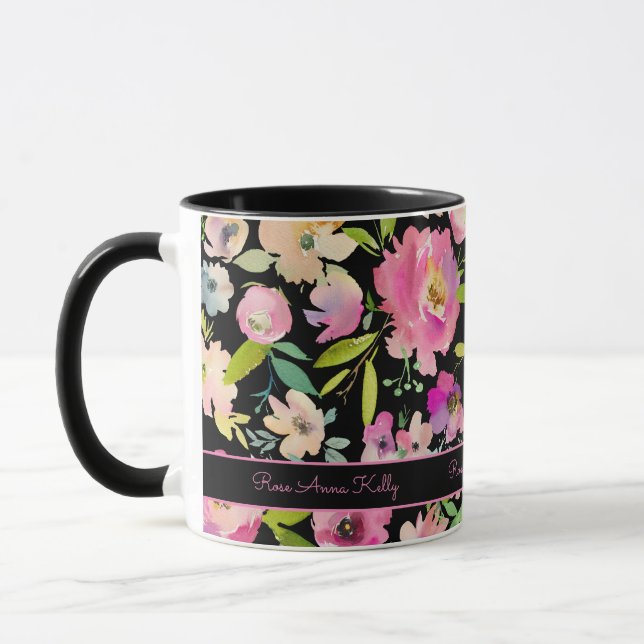 Taza Acuarela Boho Pastel (Izquierda)