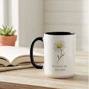 Taza Acuarela Botánica de Margarita