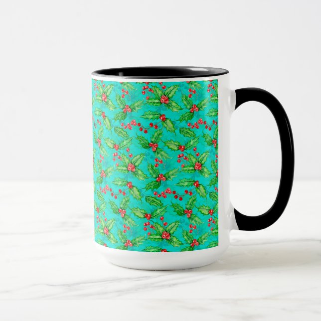 Taza acuarela de arándano (Derecha)
