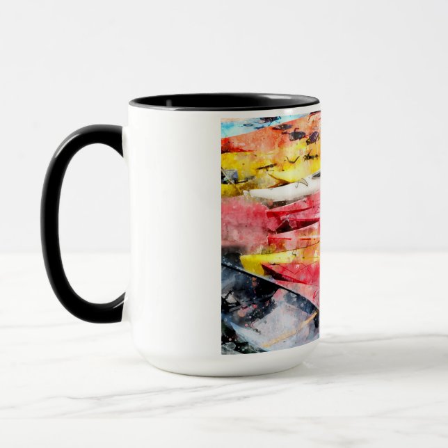 Taza acuarela de Kayak (Izquierda)