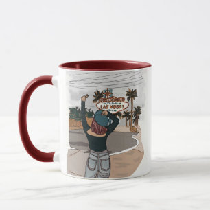 Taza acuarela de pintura digital